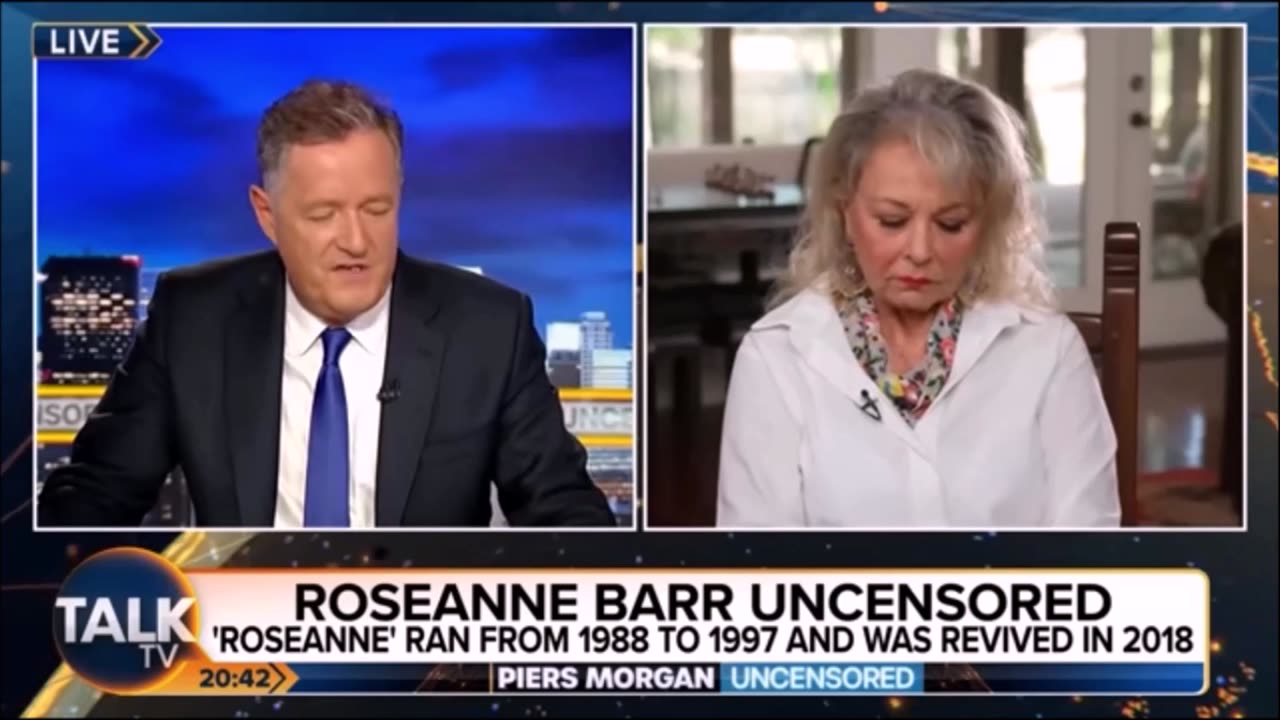 Rosanne Barr on Piers Morgan is Hot Fire
