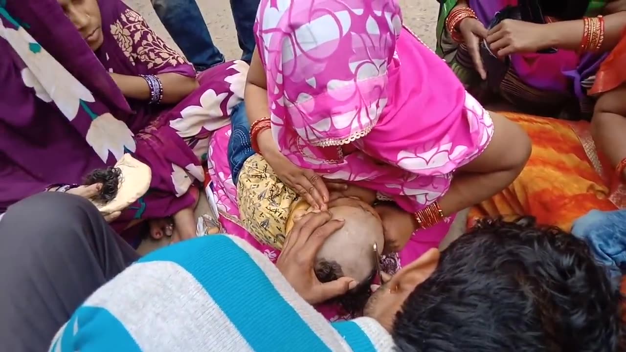 Live Mom Breast feeding at Mundan 2025