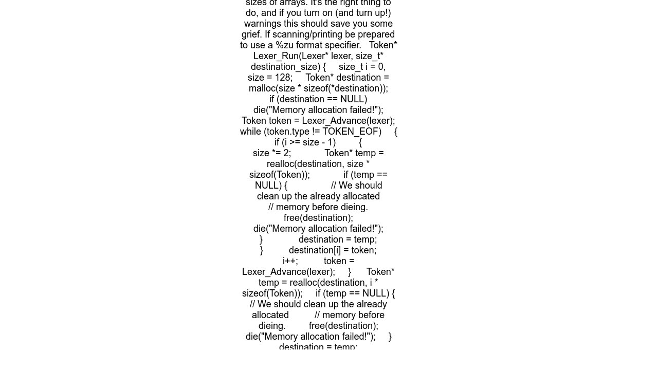 How should I dynamically allocate memory inside of a C function