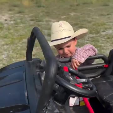 Who Needs a Timeline Cleanse? Adorable Boy Drives Trailer Like a Rancher