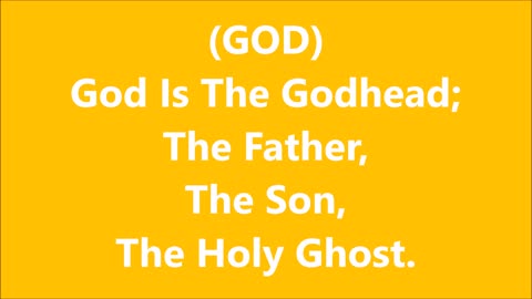 Godliness | GOD - RGW Holy Trinity Teaching