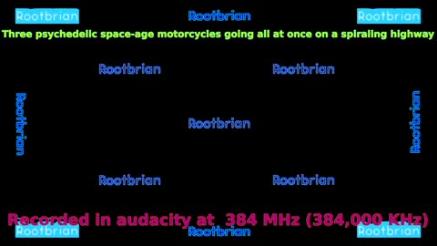 AUDIO - Three space-age motorcycles going all at once on a spiraling highway