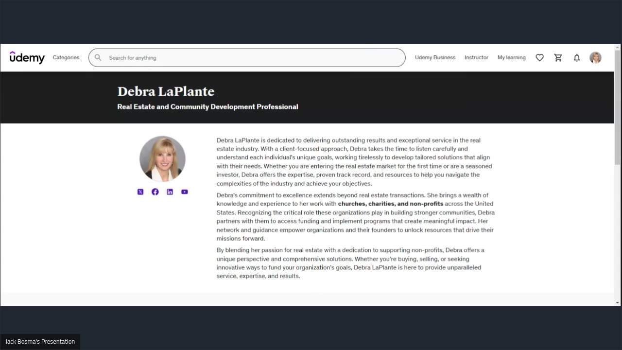 Debra LaPlante: Real Estate and Community Development Professional