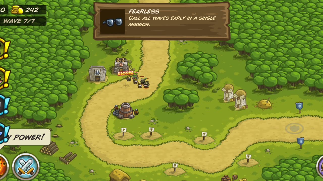 Kingdom rush game play level 1