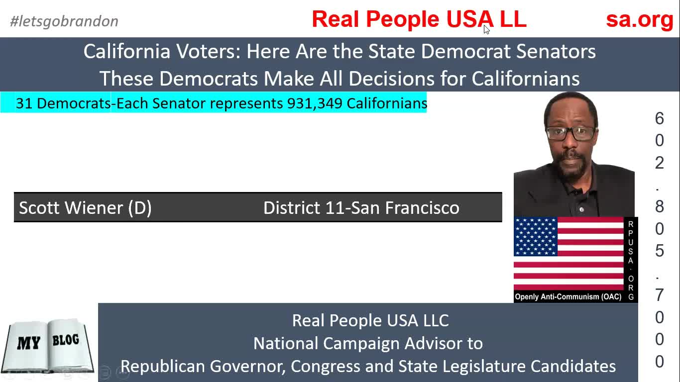 These California State Senate Members are Ruining the Lives of California Residents