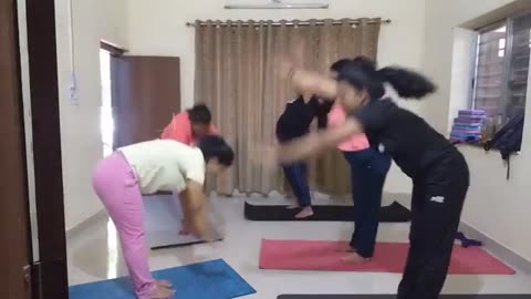 Group Surya Namaskar Yoga