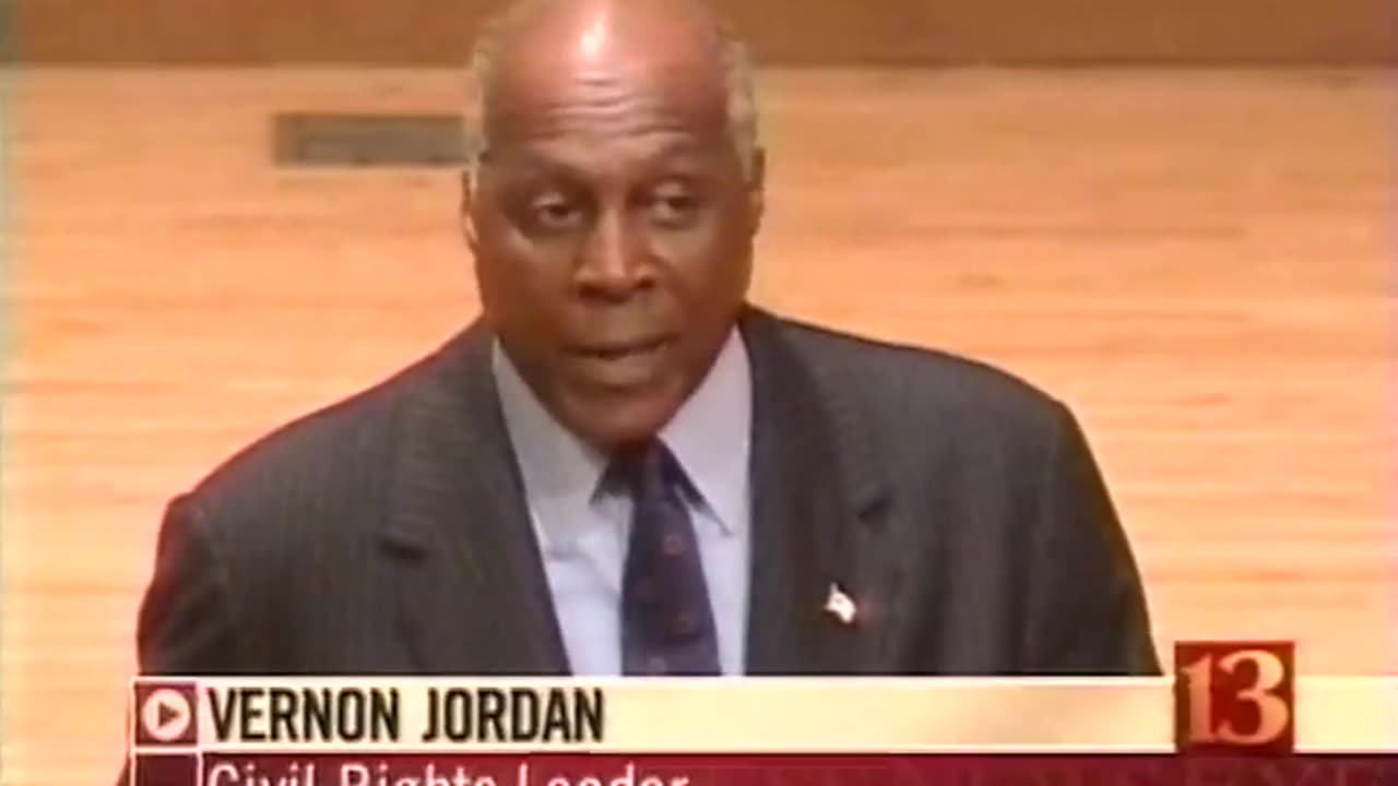 October 27, 2001 - WTHR Covers Post-9/11 Speech at DePauw by Vernon Jordan