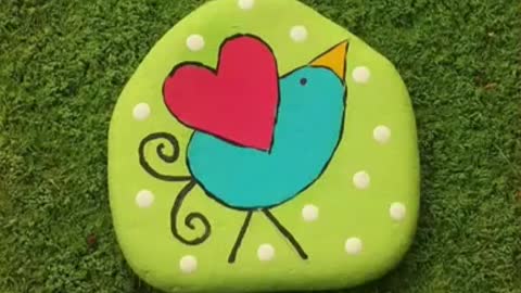 simple and pretty stone rock painting ideas for kids