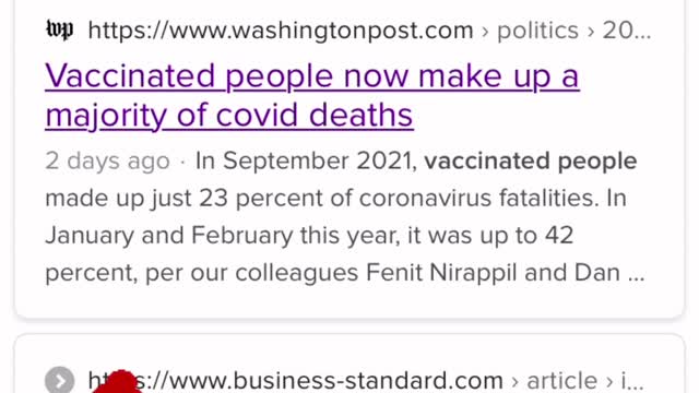 ClownWorld it never ends they admit Vaccinated are majority dying from Covid but then change title
