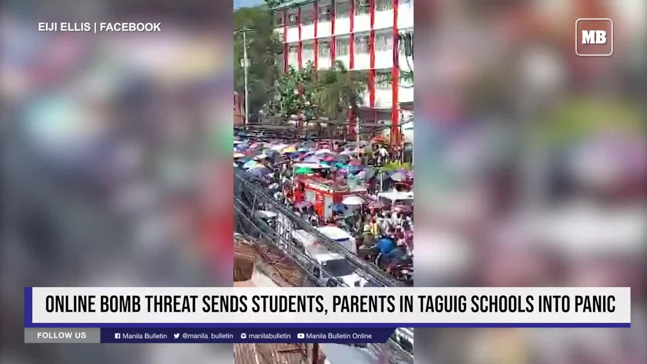 Online bomb threat sends students, parents in Taguig schools into panic