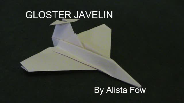 Paper Aircraft - Gloster Javelin