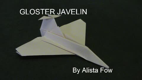 Paper Aircraft - Gloster Javelin