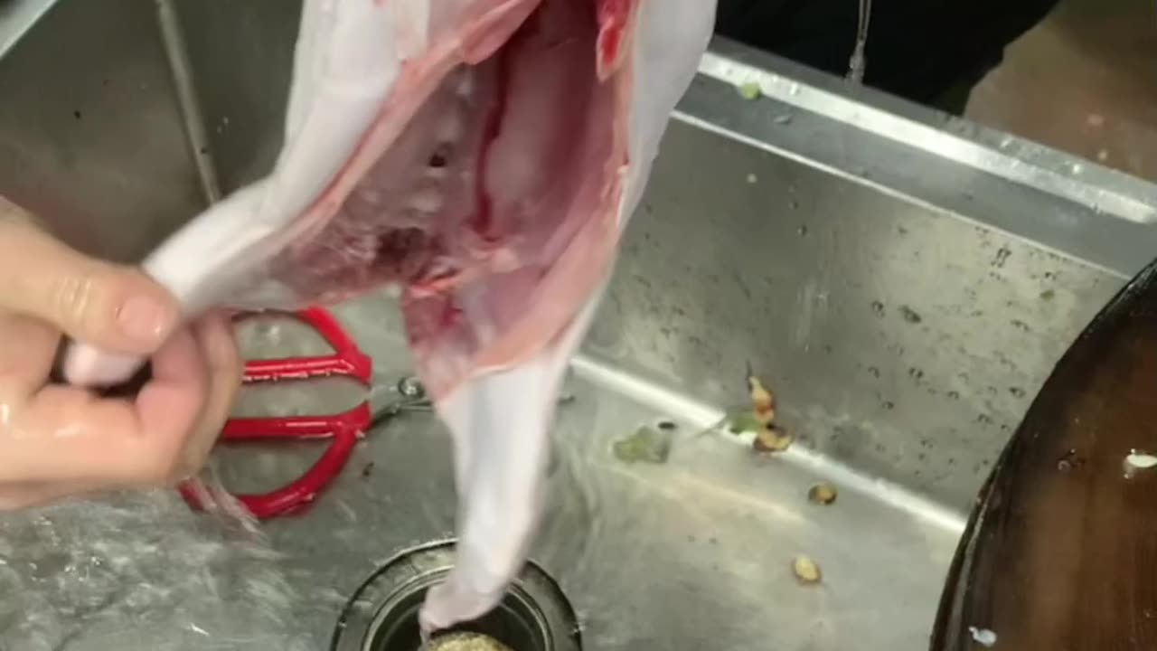 Meat rabbit cutting #meat #rabbitmeat #animalmeat