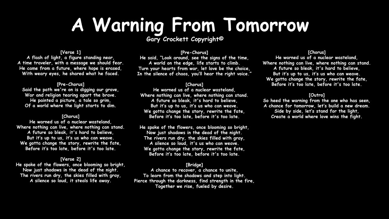 A Warning From Tomorrow