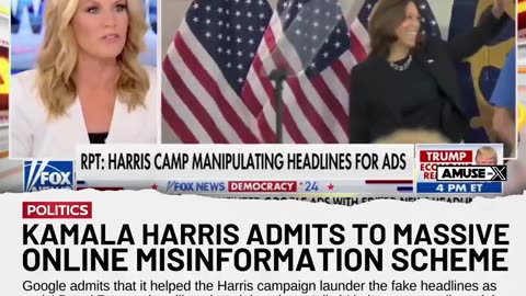 BUSTED: The Kamala Harris campaign admits it conducted a massive online misinformation scheme with the help of Google.