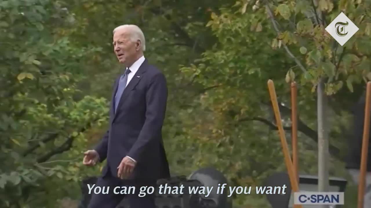 'Which way are we going_'_ President Biden disoriented in white house gardens