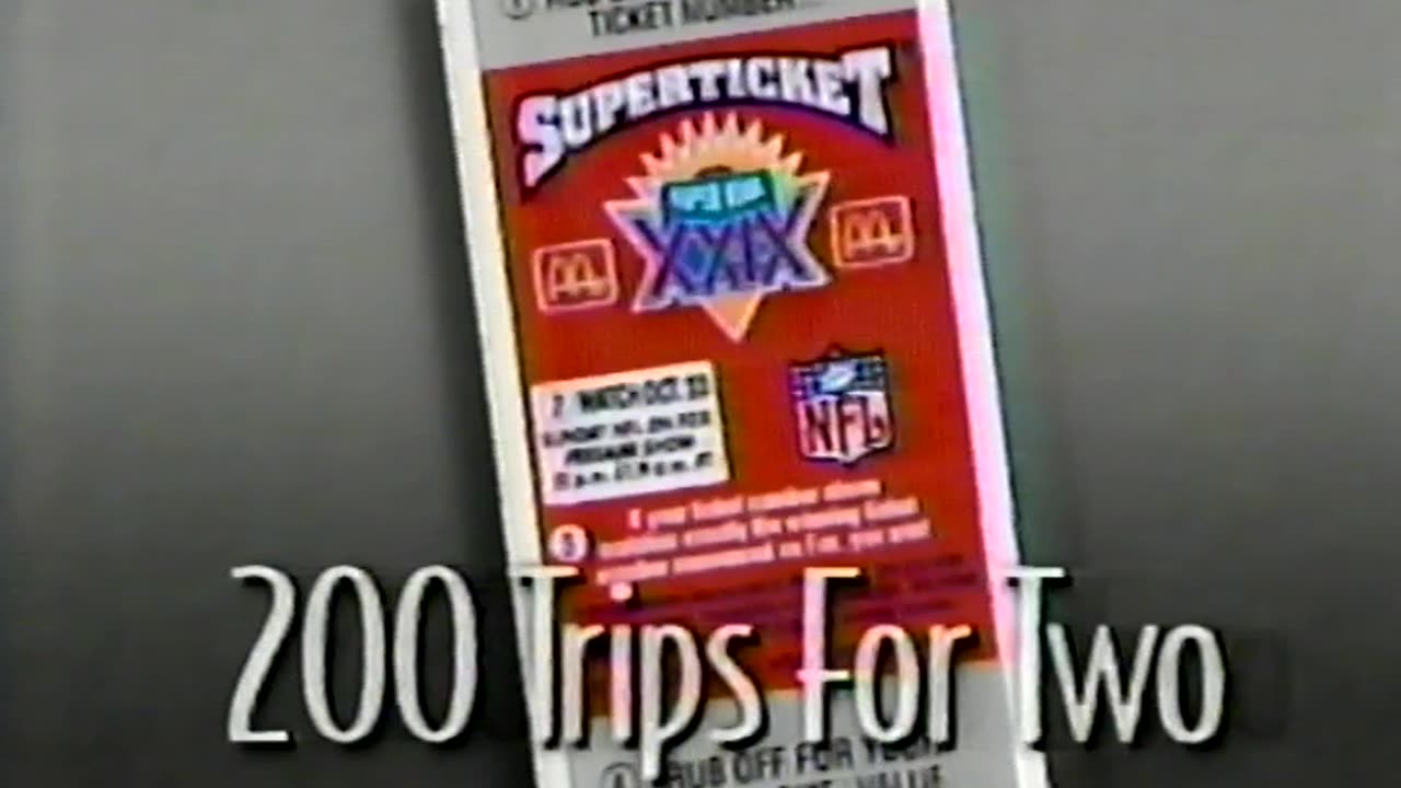 October 1994 - Eat a Big Mac, Win Super Bowl Tickets