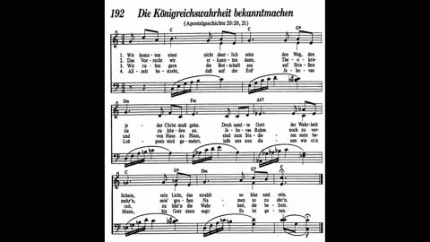 Die Königreichswahrheit bekanntmachen (Lied 192 aus Singt Jehova Loblieder)