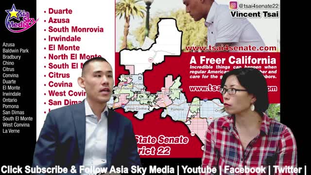 Meet Vincent Tsai, CA State Senate District 22.