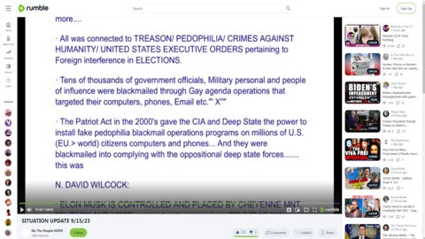 rumble - tens of thousands of government officials, military personal and people of influence