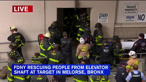 Fall down elevator shaft injures 2 at Target store