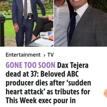 Dax Tejera, Vaccinated ABC Producer, Dies Suddenly