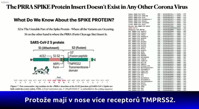 Dr Richard M Fleming PhD, confirms the presence of HIV in the spike protein