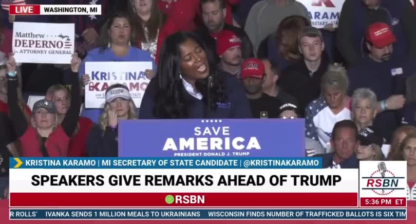 A Star Is Born, Truth Bombs Rapid Fired At Trump's Save America Rally By Kristina Karamo