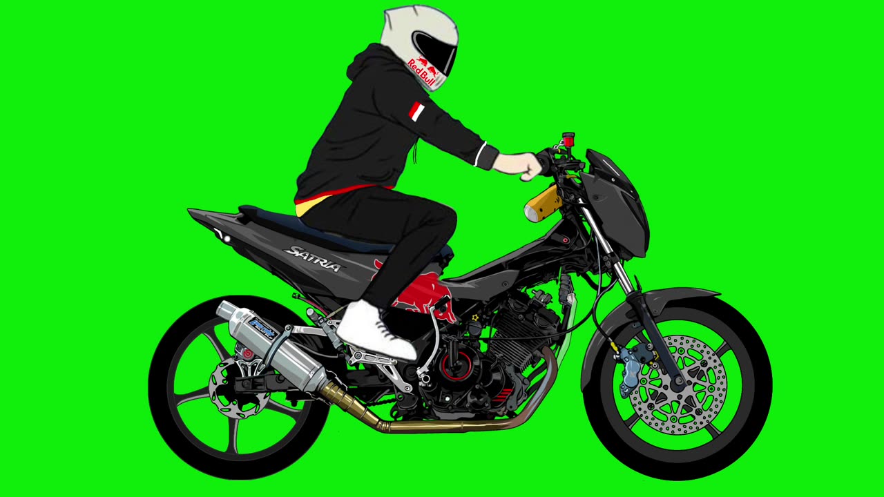 green screen motorcycle video