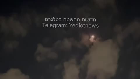 Additional documentation of the interception attempts in central Israel