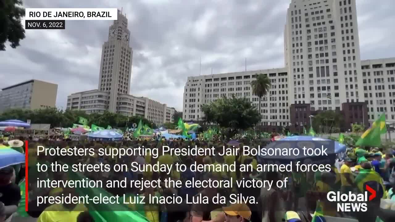 Supporters of Brazil’s Bolsonaro call on military after election loss, Lula backers celebrate win