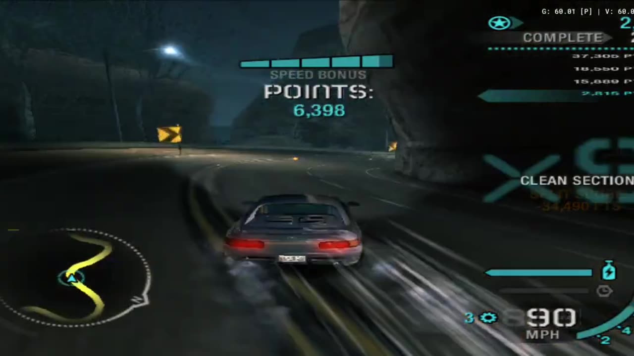 NFS Carbon - Challenge Series Silver Canyon Drift Event Gameplay(AetherSX2 HD)