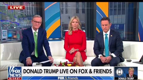 President Donald J Trump- full interview on Fox & Friends.