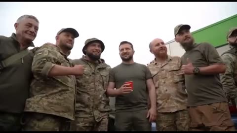 President Zelenskyy Visiting Soldiers