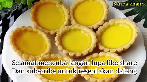 TART TELUR _ Egg tart (ranggup dan lembut)