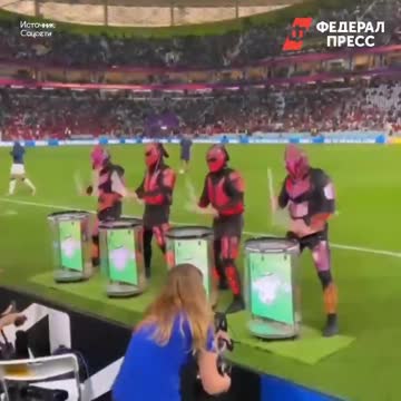 🇷🇺 A Russian team of drummers from Chelyabinsk performed at the World Cup in Qatar
