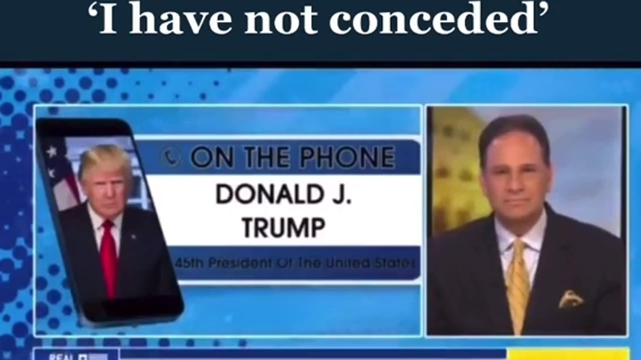 CIC TRUMP: I NEVER CONCEDED
