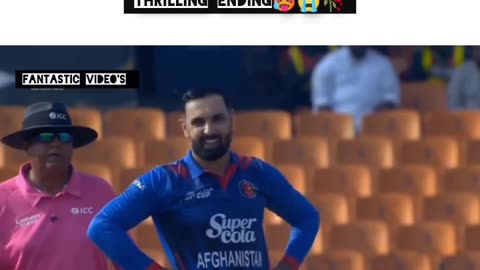 #afgvsSri Thrilling ending🥵😔