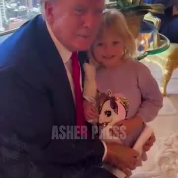 Trump plays with his grandchildren after his ‘hush money’ verdict in May