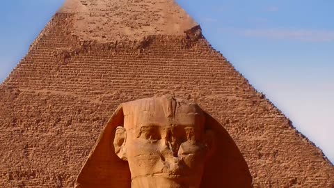 The Great Pyramid And Sphinx In Giza Egypt