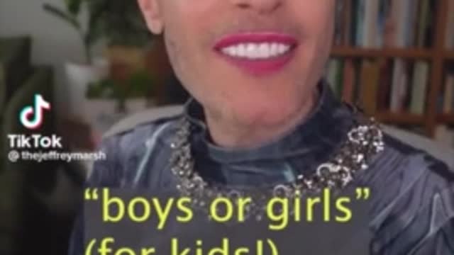 Tranny TikTok Groomer Spews Anti-Science Rhetoric In Attempt To Mess Up Kids Minds