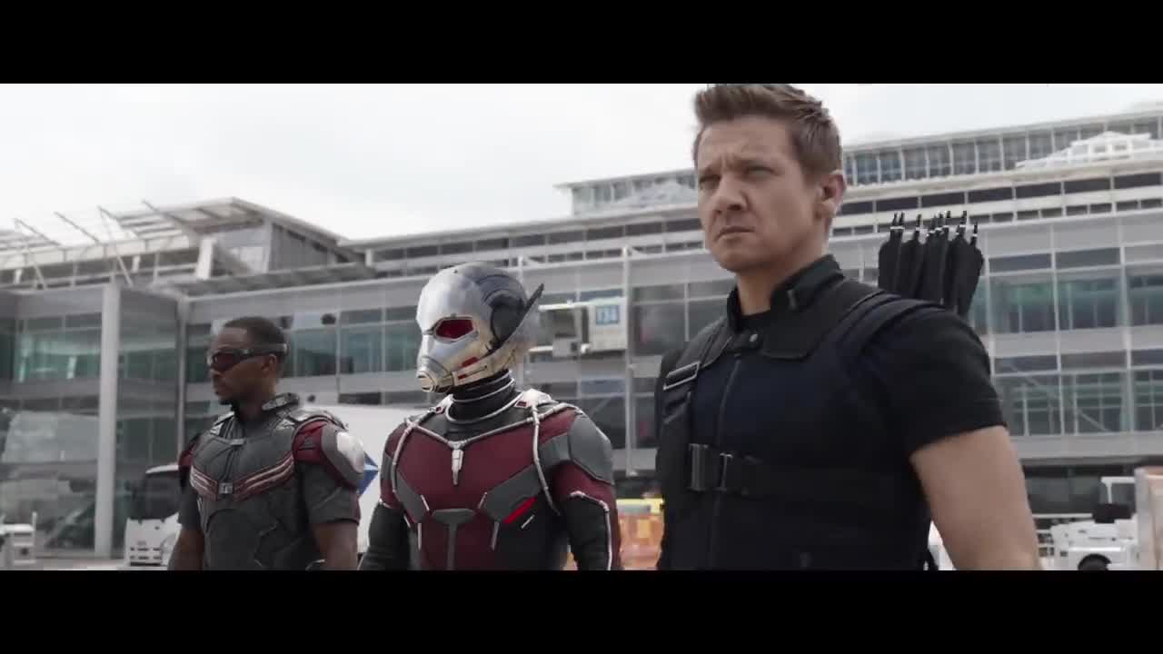 Team Iron Man vs Team Cap - Airport Battle Scene - Captain America_ Civil War - Movie CLIP HD