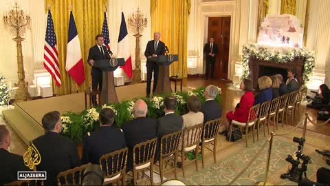 Macron, Biden discuss Russia during US state visit