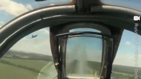 Russian Su-25 hit Ukrainian target