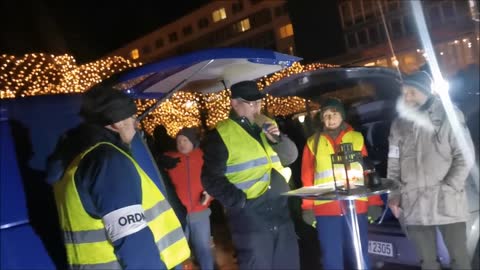53. MAHNWACHE BAUTZEN, Kornmarkt, 07 02 2022 - Eröffnung, Redebeiträge Veranstalter, Andaсht