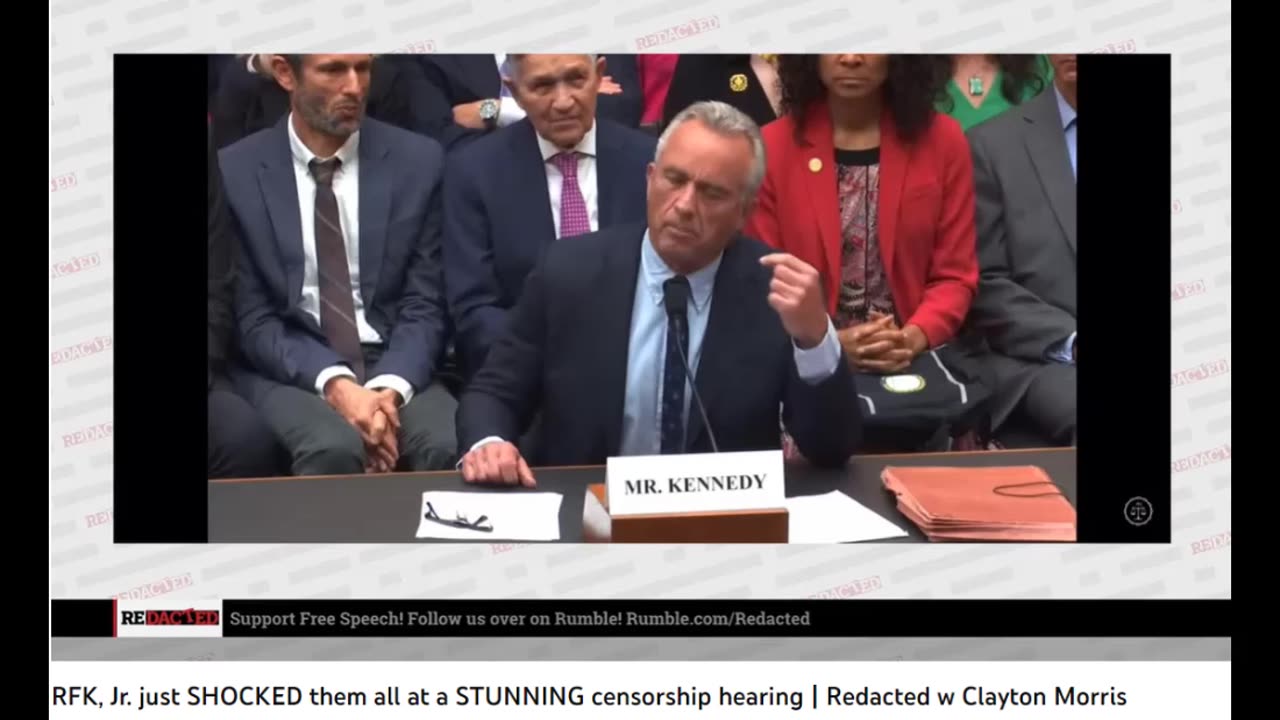 Today's House Hearings on Censorship w/RFK Jr.