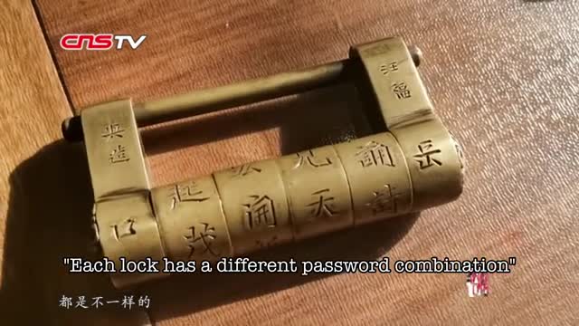 Hundreds of years old ancient Chinese combination locks, every mechanism is a work of art
