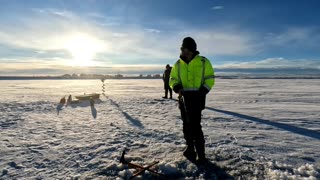 Ice fishing it was good day