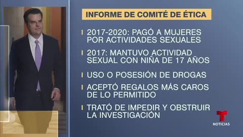 Comité de Ética de la Cámara de Representantes publica escandaloso informe sobre Matt Gaetz