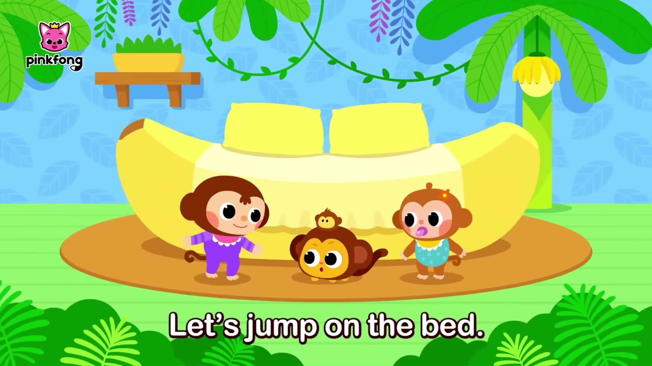 Five Little Monkeys Jumping on the Bed | Monkey Song For Kids | Songs For Babies | Nursery Rhymes